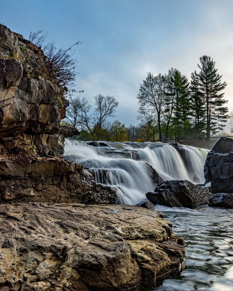 A long Exposure of Ohiopyle Falls from Ferncliff Trail in Ohiopyle State Park